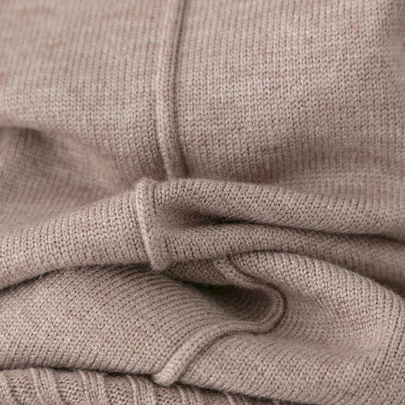 Candy Color Knitted 2 Piece Sets Women Turtleneck Knitwears Sweater Pullover Tops High Waist Casual Harem Pants Outfit