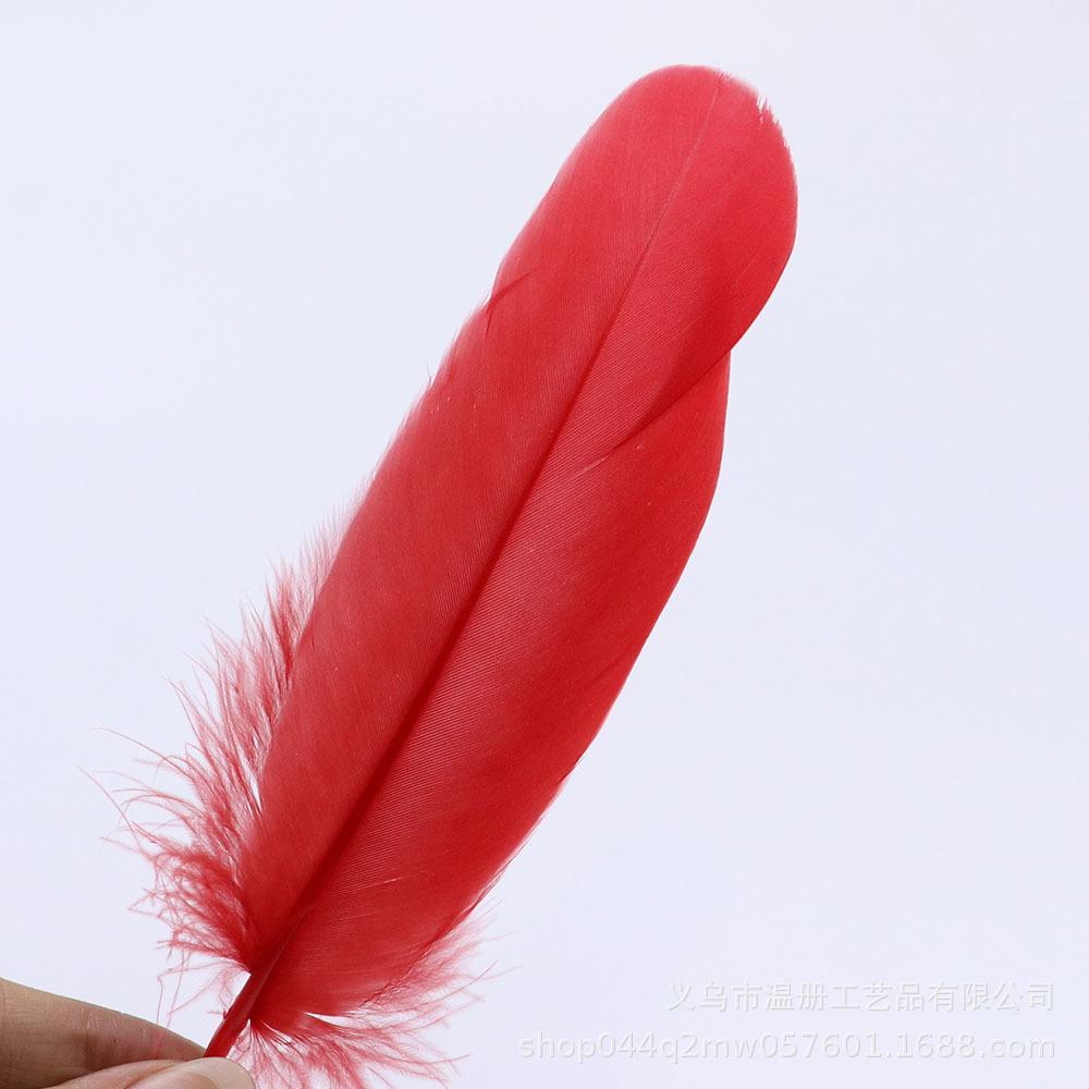 High-Quality Colored Goose Feathers Large Floating Feathers Children'S Handmade Clothing Materials Macaron Feather Accessories