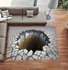 3D Broken Wall Bricks Carpets Brick Pattern Rug 3D Rug Cool Rugs for Kids Room Kids Carpet Boys Room Carpet Home Decoration
