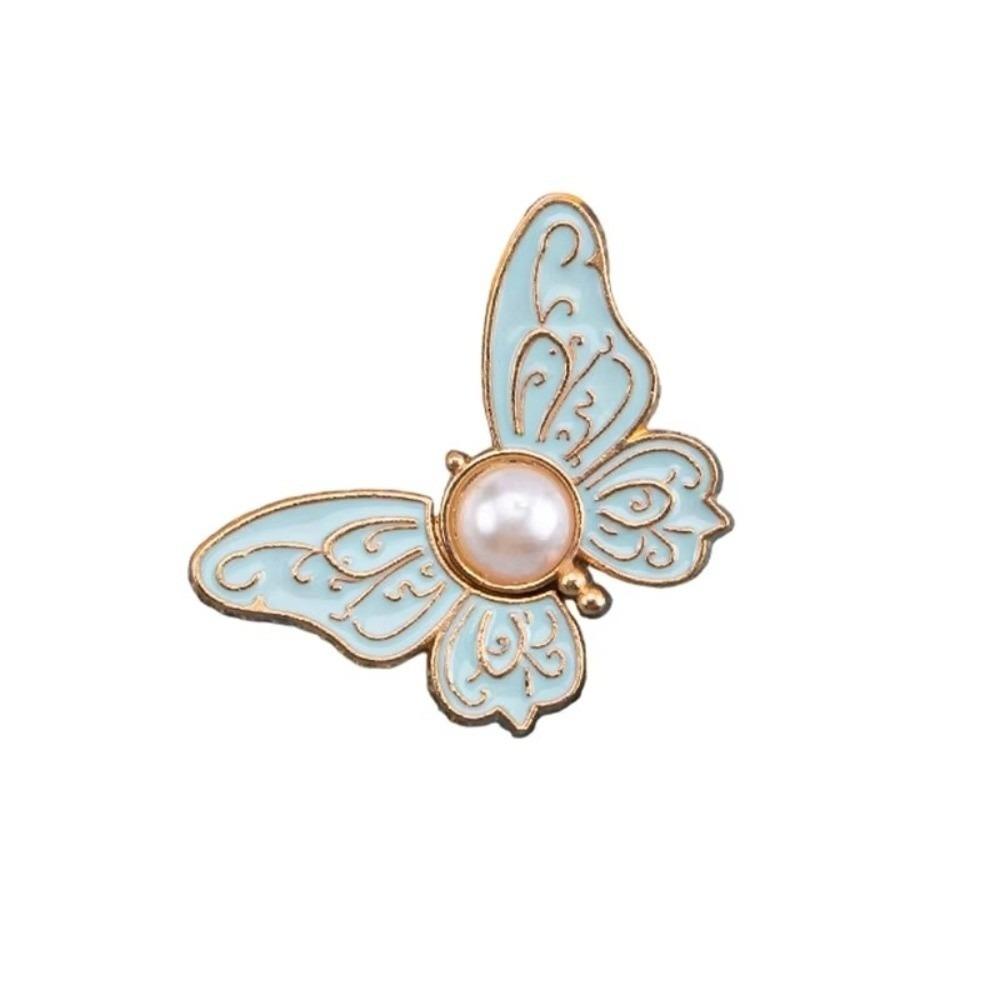 Temperament Butterfly Shape Jeans Buttons Adjustable Waist Tightening Tool Pants Pins Fixed Waist Fastening Pins Scarf Fastening