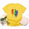 LGBT T-Shirt Gay Pride T-Shirt Regenbogen Schwule Lesben T-Shirts Love Wins T-Shirt Damen Kurzarm T-Shirt Streetwear Tops LGBT Geschenk