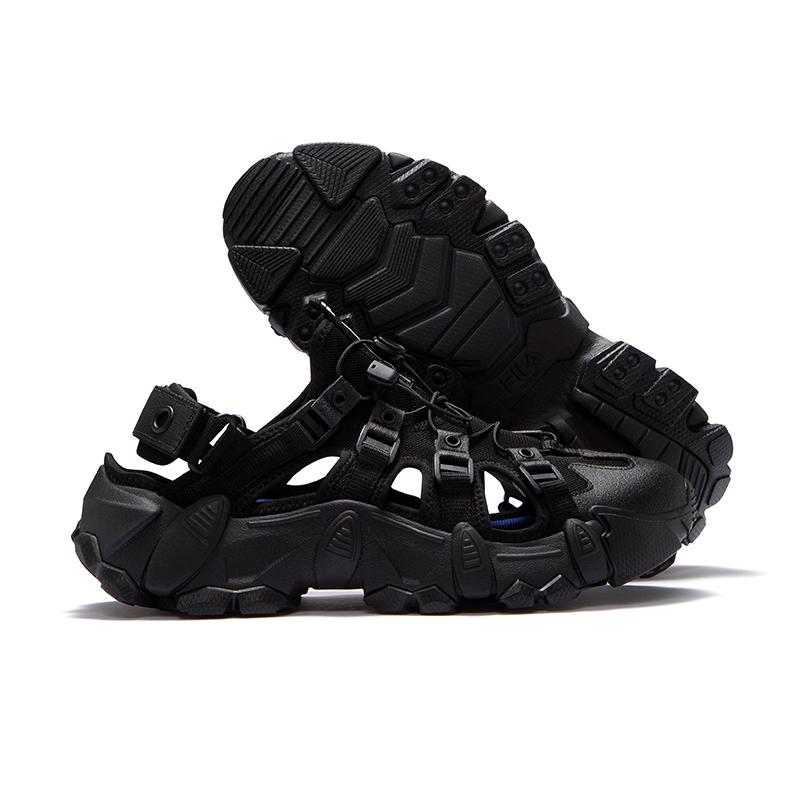 Fila Fusion Exocet Sandal Mountain Casual Versatile Durable Water Shoes Men sandals Black Moonstone-Gray T12M521704FBL