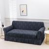 1pc Jacquard Sofa Slipcover Solid Color European Relief Embossed Sofa Couch Cover Furniture Protector for Living Room Home Decor
