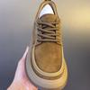 Autumn New Fashion Casual Versatile Lightweight Matte Lace-up Loafers Casual Versatile Men's Shoes