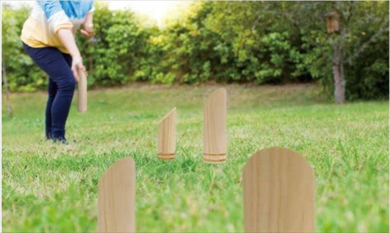 HAC3208 Wooden Toy Toy Used In the Finnish Sport A Competitive Outdoor Game That Anyone Can Clear ~A "Mölkky"~ Enjoy! [Montagna]