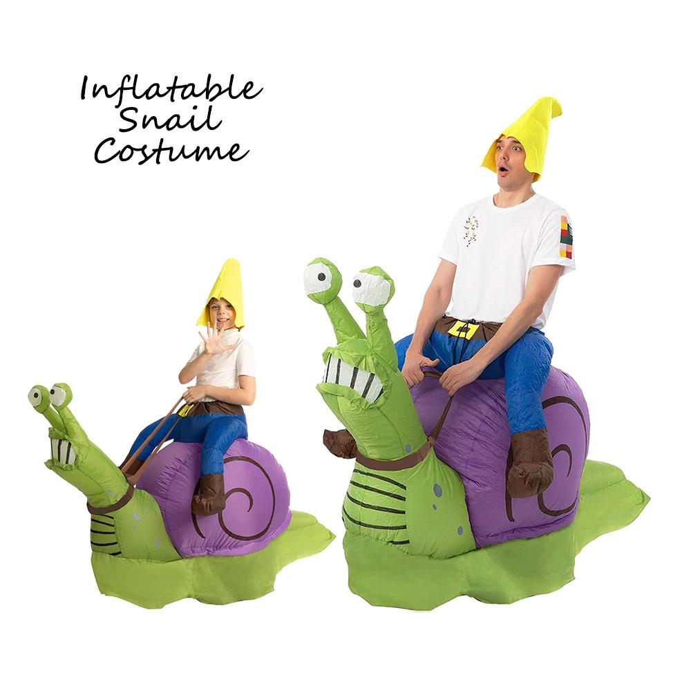 Inflatable Toys Halloween Cycling Inflatable Clothing Parent-child Campus Party Funny Dolls Snails Inflatable Clothing