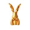 Traditional Golden Rabbit Statue Traditional Appearance Perfect For Seasonal And Holiday Display