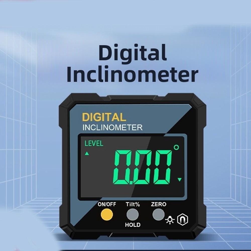 Waterproof Slope Meter Single-sided Magnetic Angle Finder Digital Inclinometer  Level Gauge Tool
