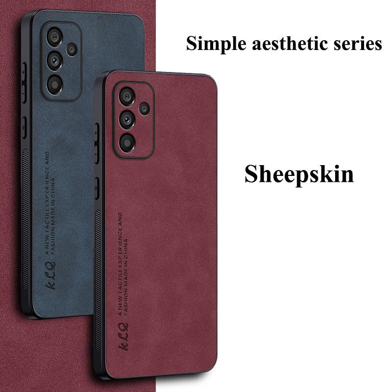 Custodia Protettiva per Lenti in Pelle Opaca per Samsung S23 S22 S21 FE Plus Ultra A74 A54 A34 A14 A73 A53 A33 A13 A72 Cover con Paraurti Magnetico