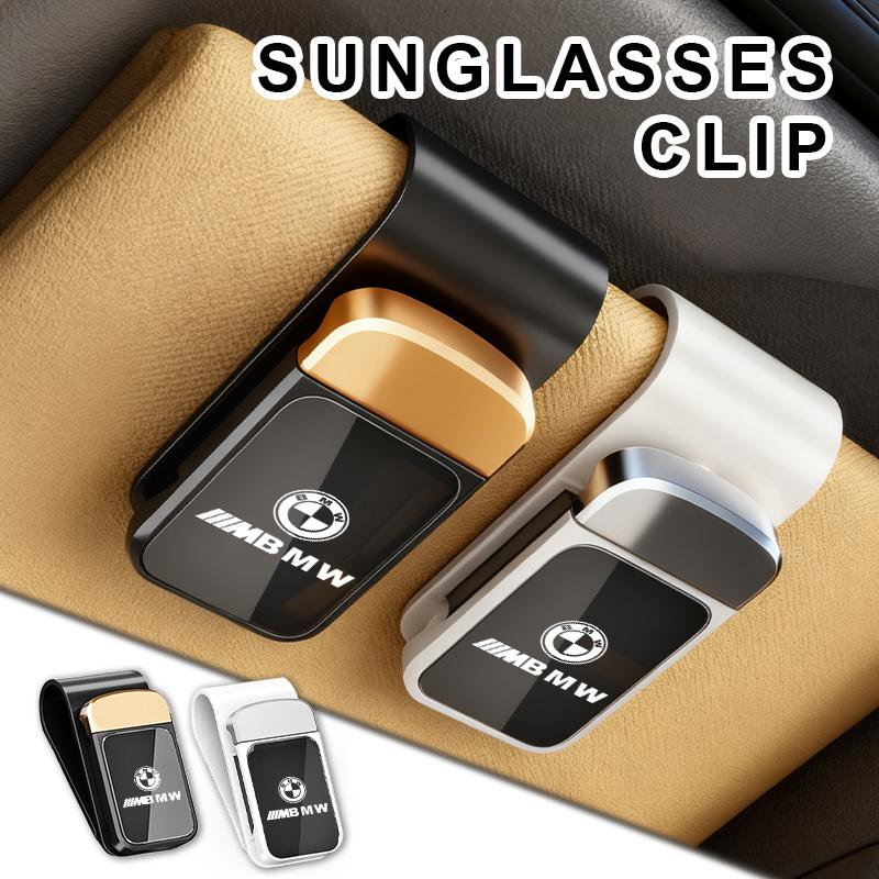 BKSN4 Car Sun Visor Sunglasses Holder Storage Glasses Card Clip For BMW 1 3 5 7 Series M F01 F20 F10 F13 E52 E53 E60 E93