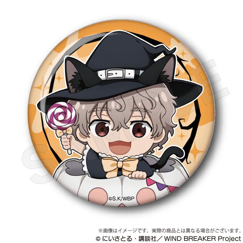 WIND BREAKER Trading Hologram Can Badges Black Halloween Box of 9 Ver.