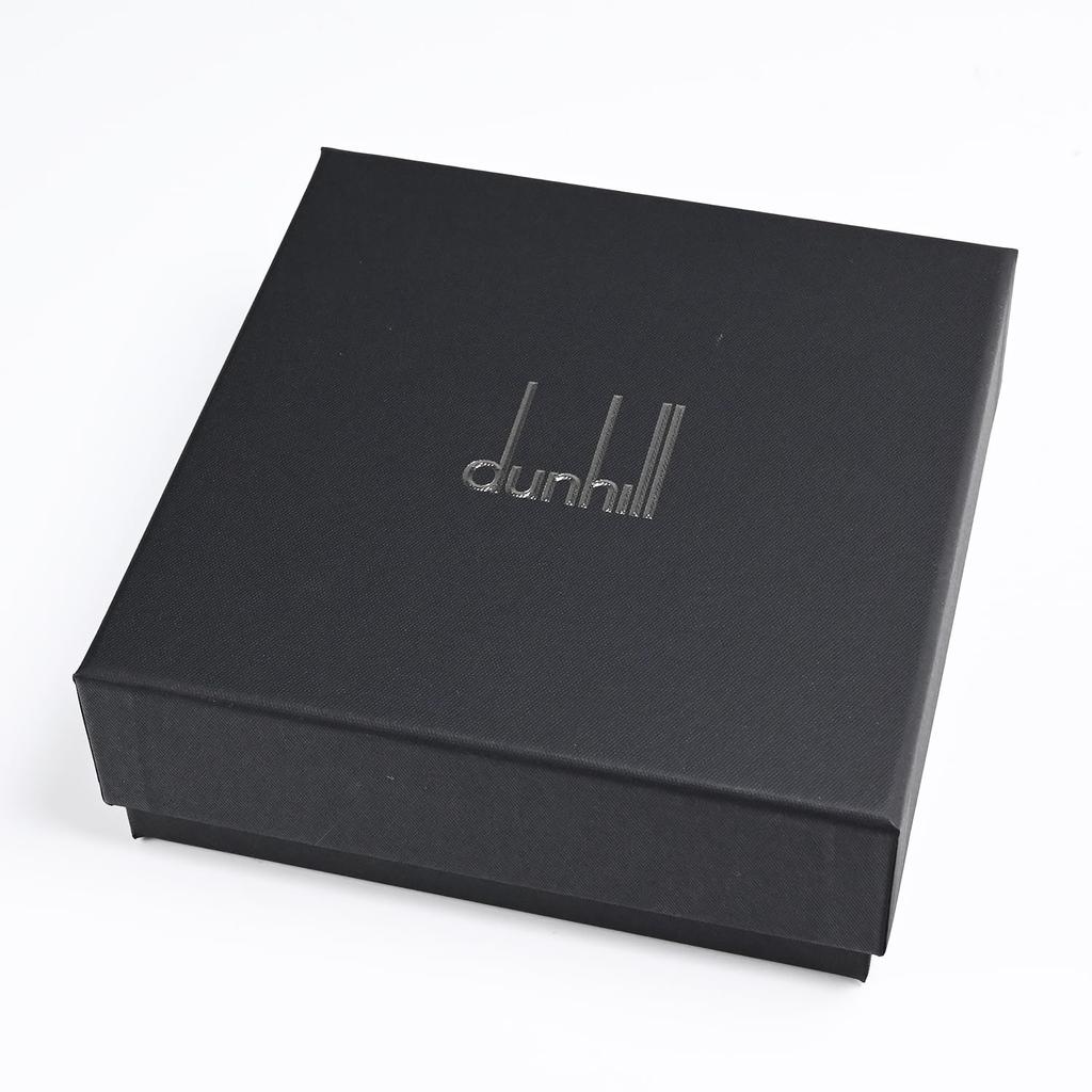 [Dunhill] Men's Belt, 3cm Wide, Reversible, Round Faceted Buckle, Chassis, Black x Brown, 24R4T21RR001 [Used]