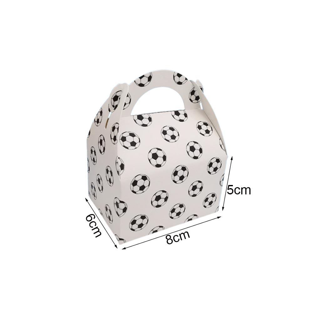 

5/10/15Pcs Soccer Party Treat Boxes Soccer Cardboard Candy Cookies Gift Paper Box Soccer Theme Birthday Party Football Favors 5Pcs
