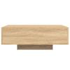 LED Coffee Table in Sonoma Oak 85 x 55 x 31 cm