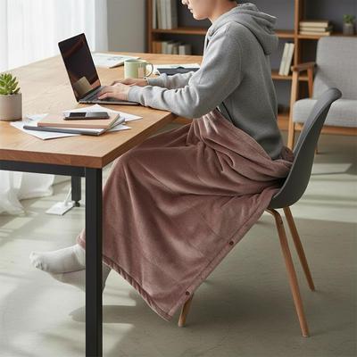 USB Charging Electric Flannel Heating Blanket 5V Single Office Warmer Detachable Cover Machine Washable Power Bank Compatible