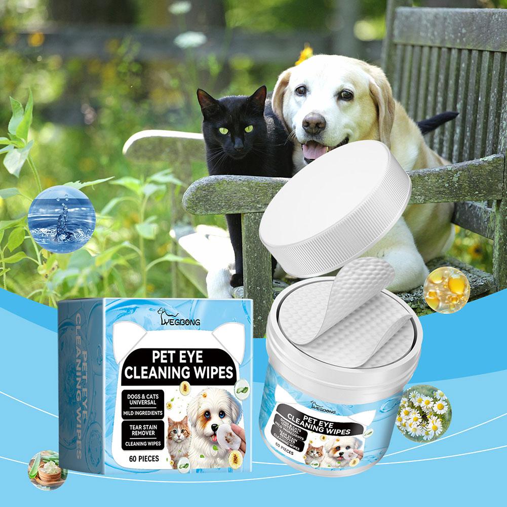 Bland Pet Eye Cleansing Finger Wipes Cat & Dog Cleansing Decontamination Cleansing Gentle Carry To Eye Wipes Wipes Easy M2D8 CN