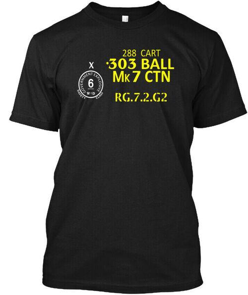 

British Army 303 Ammo Crate 288 Cart 303 Ball Mk 7 TShirt Made in USA S to 5XL Unisex T-Shirt XL
