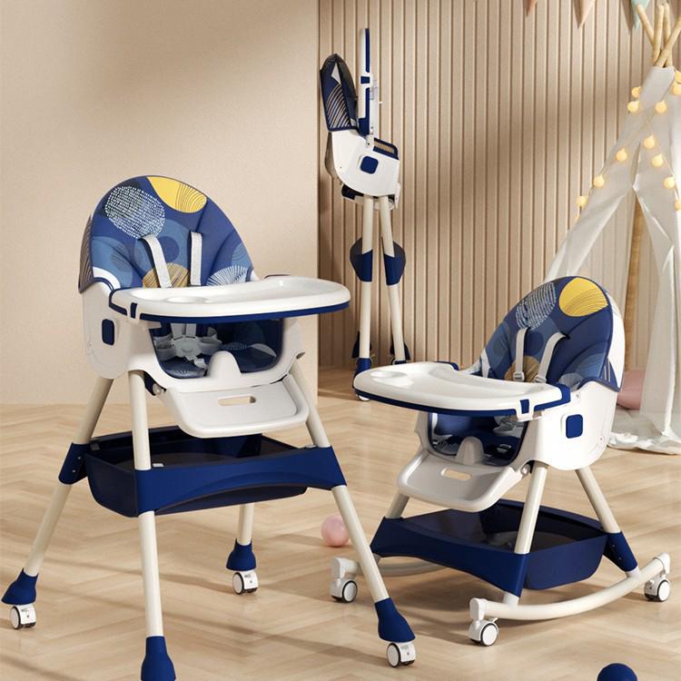 Multifunctional Foldable Baby High Chair for Infants: Convenient Eating and Table Seat