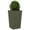 VidaXL Planter Olive Green 45x45x75 Cm Steel, Outdoor Planter, Flower Box, Garden Box, Planter of 851100