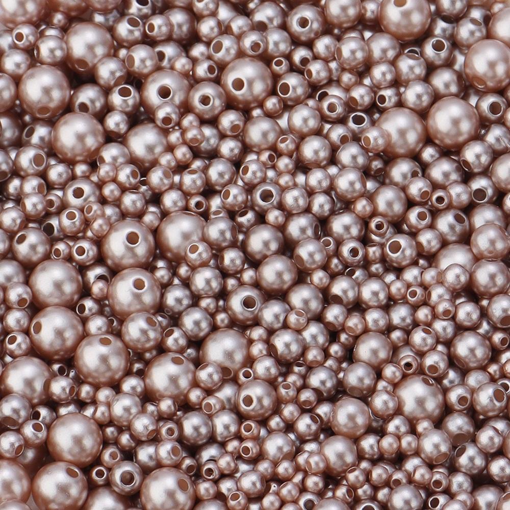 3/4/5/6/8mm ABS Imitation Pearl Beads Color Loose Round Beads For Jewelry Making DIY Handmade Necklace Bracelet Accessories