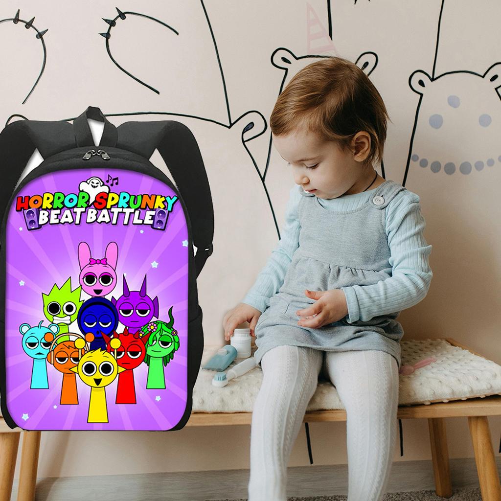 Large-capacity Backpack For Primary And Secondary School Students, Cartoon Shoulder Bag And Pencil Case For Children