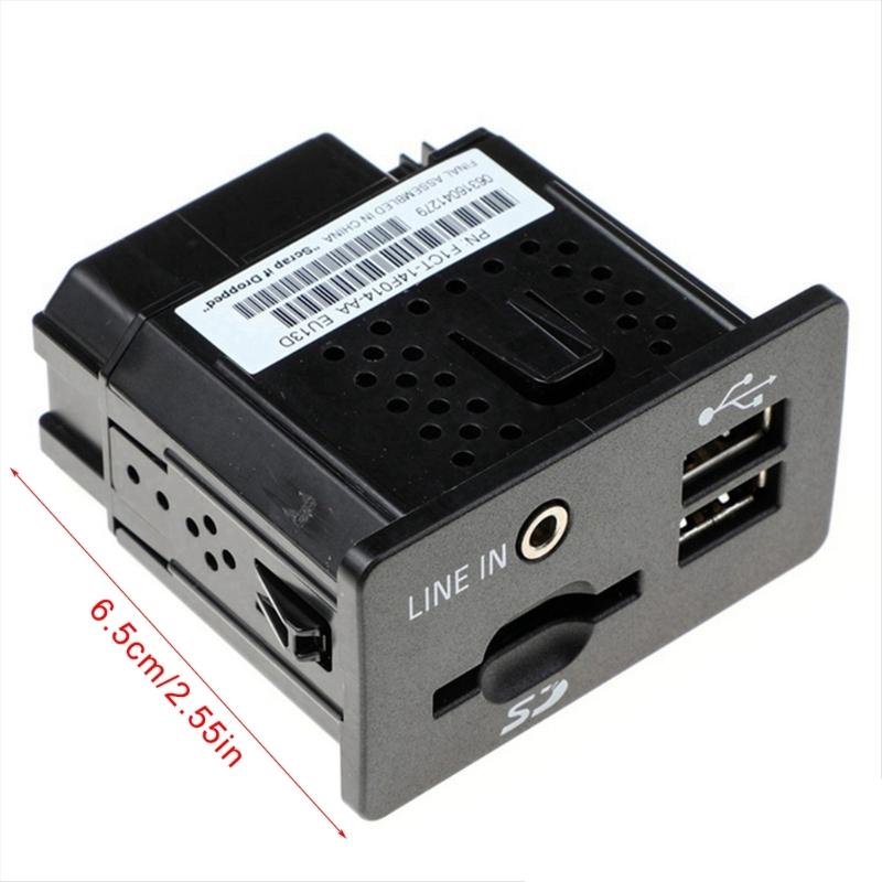 Interface AUX USB Port F1CT-14F014-AA F1CT14F014AA Player USB Socket with Card Reader for TRANSIT KUGA