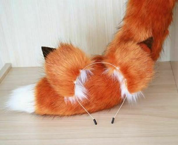 Fox Ears Headband Anime Headdress Cute Girls Hair Accessories Cosplay Props Hoop Headwear Pet Play