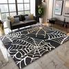 Abstract Web Area Rug – Artistic Spider Design Living Room Carpet, Non-Slip Oversized Gaming Room Floor Mat for Bedroom