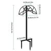 Garden Hose Holder Heavy Duty Garden Hose Stand Freestanding Hose Storage Stand Rack For Garden Patio Lawn Yard Backyard Black