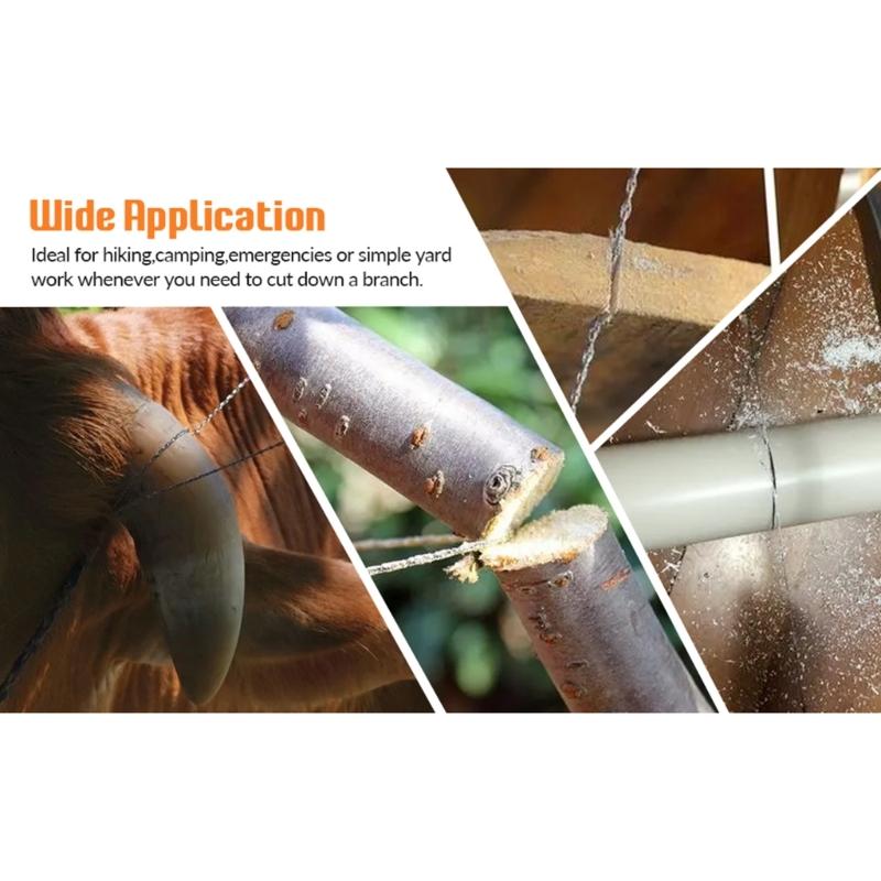 Steel Wire Rope with Dehorning Handles Portable Wire Rope Dehorn Tool Simple Operate for Efficient Animal Horn Removal