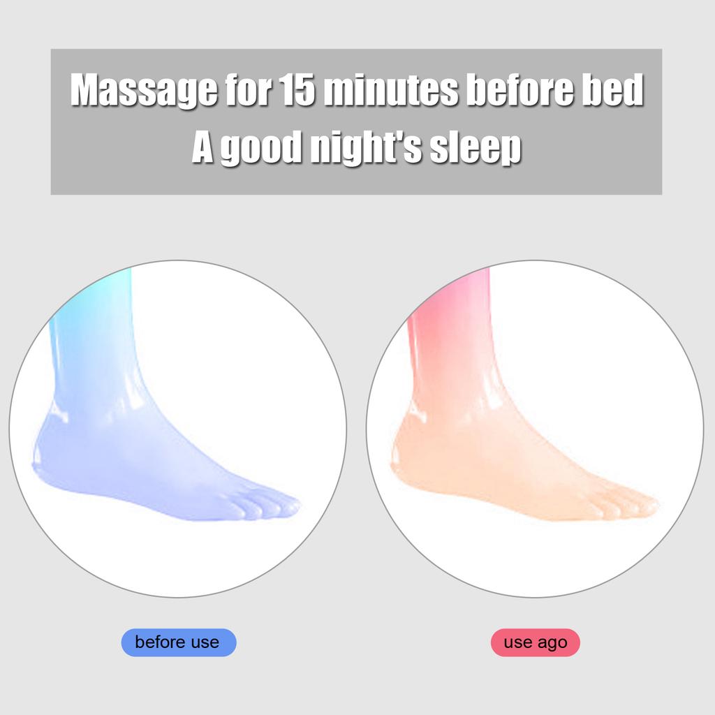 Heat Rolling Kneading LED Display Air Pressure Relaxing Shiatsu Leg Foot Massager 110V US Plug