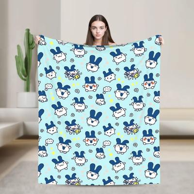 Tamagotchis Mimitchi Blanket Cover Coral Fleece Plush  Ultra-Soft Throw Blanket for Car Sofa Couch Bedspread