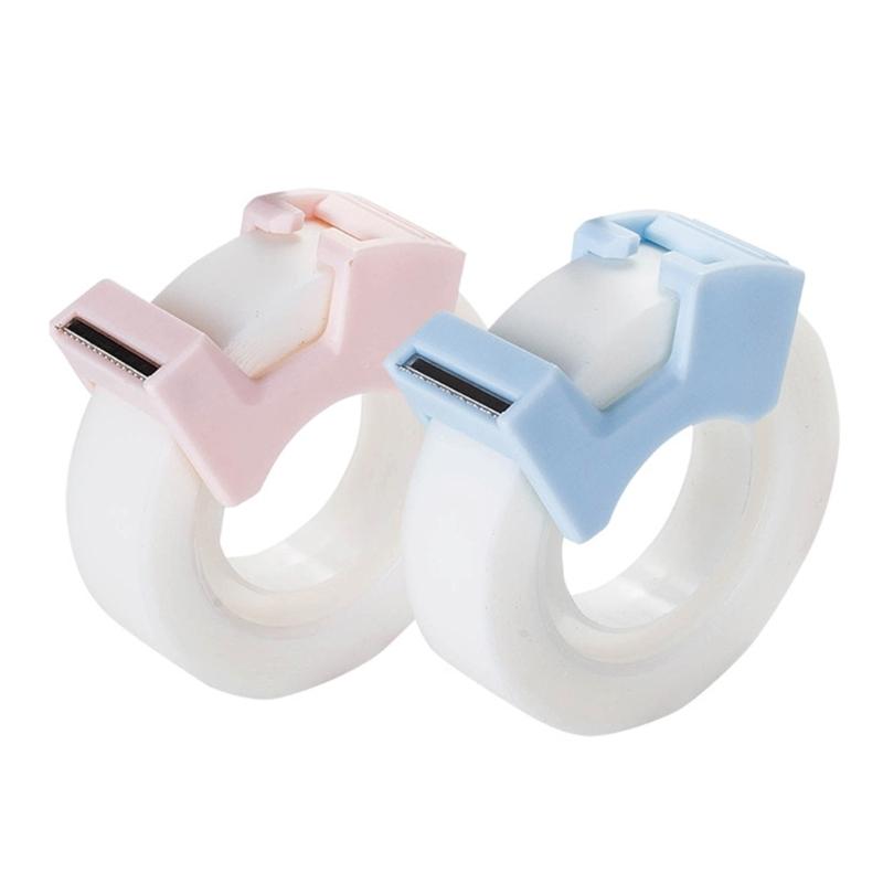 2Pcs Invisable Tape with Tape Dispenser Invisable Adhesive Tape with Tape Cutter for Scrapbooking Packaging