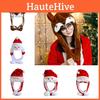 Festive Santa Claus Hat With Reindeer Headpiece Christmas Gift Wholesale