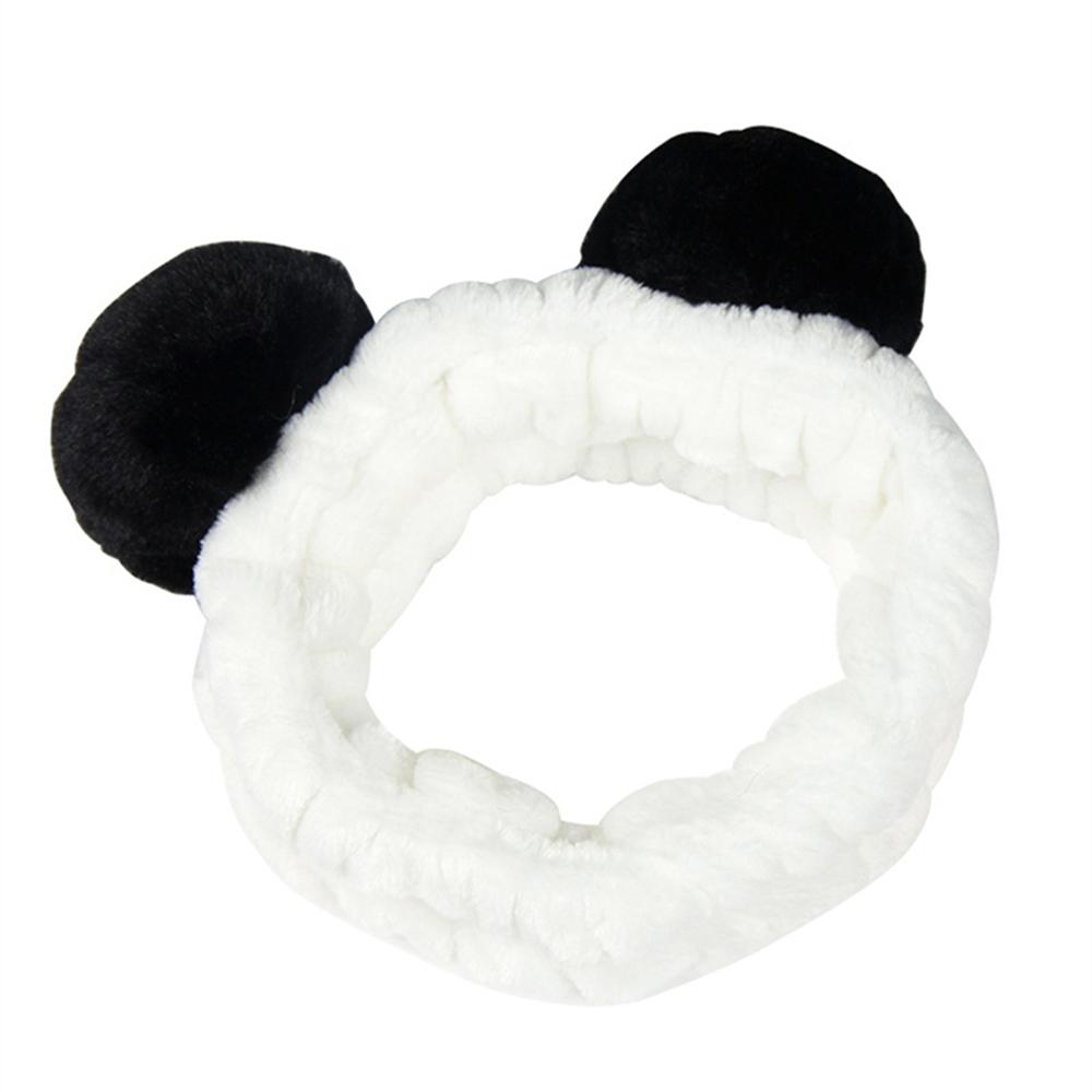 

1pc Elastic Headbands Women Panda Ear Soft Sports Daily Life Hair Accessories Stripe Comfortable Occasions Facial Tools