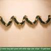 Christmas Ribbon Garland & Ornaments: Rattan, Leaves, Snowflakes & Tinsel for Decoration