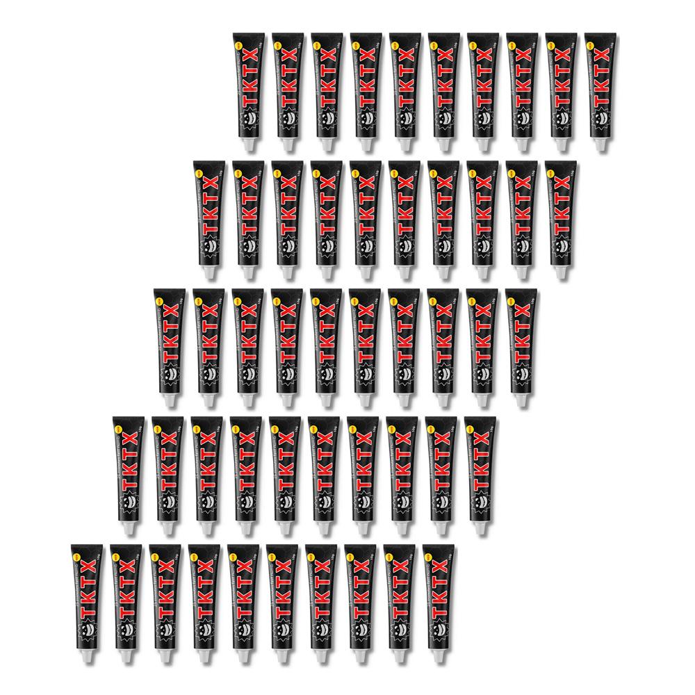 

1/10/20/30/50 тюбиков черного крема Tktx@ 55% для искусства татуировки 50TUBES чёрный