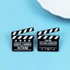 Individuelle schwarze Filmklappe Anstecknadel - Kreativdirektor Abzeichen