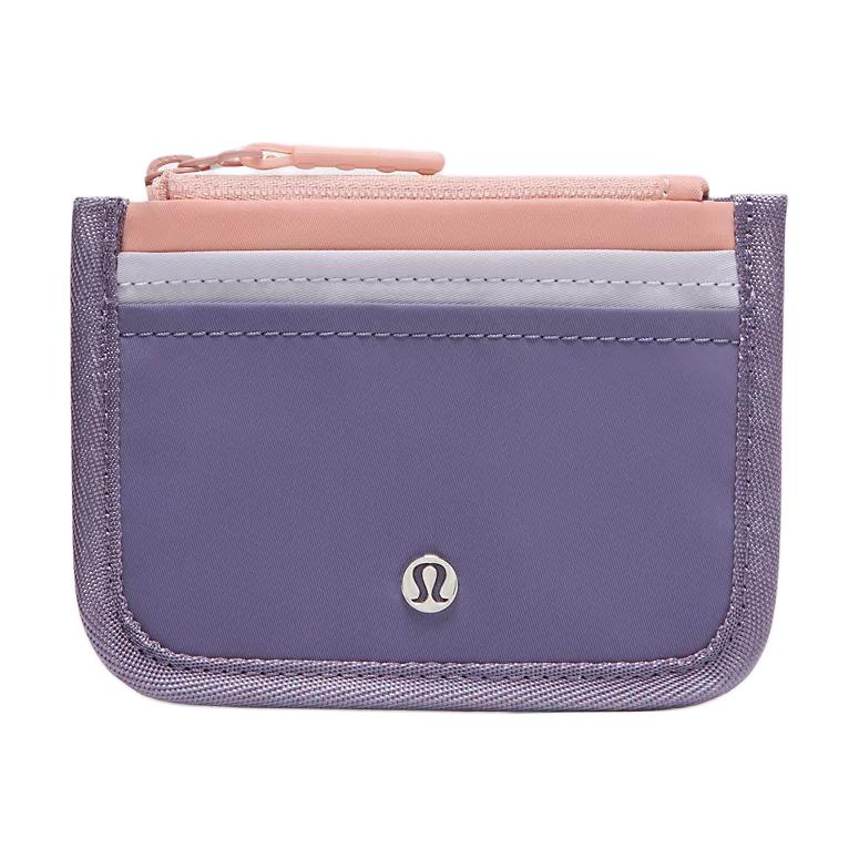 Lululemon Metal Logo Multi-Compartment Nylon Card Holder Unisex Accessories Purple LW9DIKS-075003 Purple