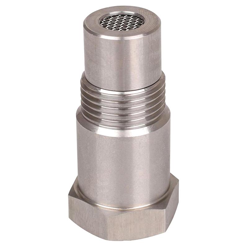 1Pc Mini Oxygen Catalyst Sensor M18X1.5 For Automobile 46.5*16.0*16.9Mm Silver Stainless Steel Durable Car Accessories