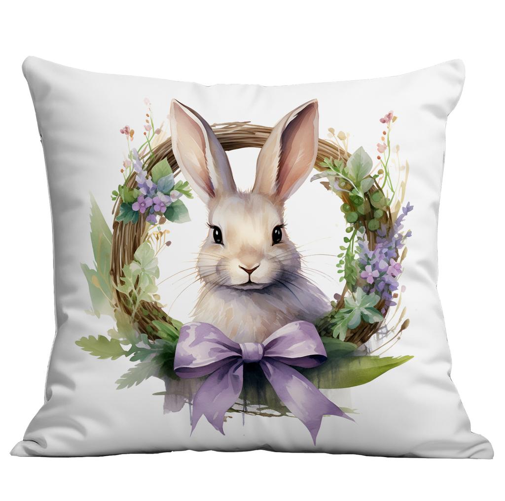 Hot Easter Bunny Purple Series Pillow Case with Pillow Case with A Variety of Pillow Covers Available