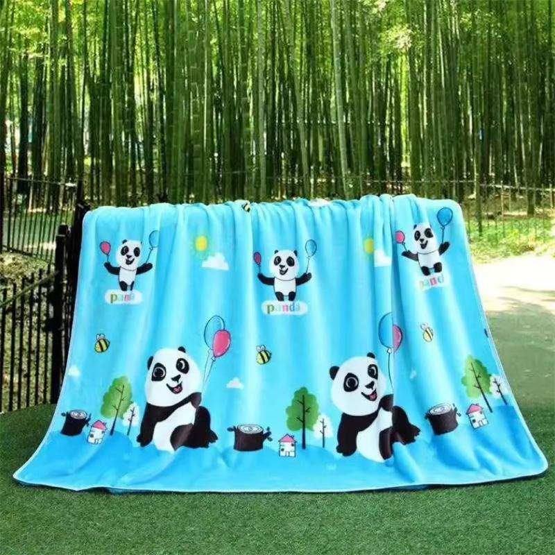 

Four Season Newborn Blanket Children Lunch Break Single Layer Baby Blanket Kindergarten Blanket Office Cover Blanket Flannel About 100x130cm