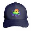 Rainbow Octopus Baseball Cap New In The Hat Unique Hats Party Hat Military Cap Unisex Unisex Caps Womens