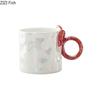 Pearl Color Glazed Porcelain Cup Lovely Bowknot Decor Coffee Mug Dining Table Milk Mugs Afternoon Tea Teacup Fruits Juice Cup