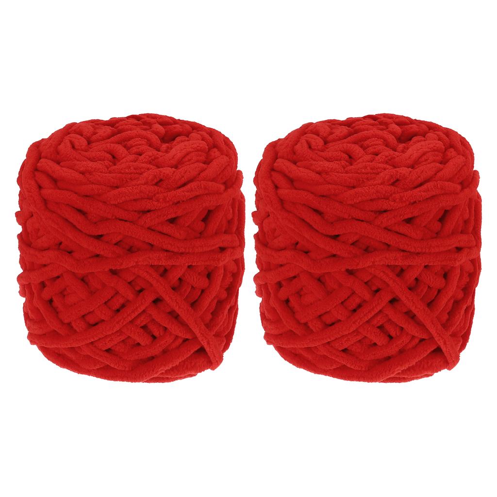 2 Gomitoli Filato Chenille Grosso 200g/7oz Peluche Spesso Morbido Soffice per Coperta Vellutata Morbida per Maglione Lavorato a Maglia a Mano all'Uncinetto