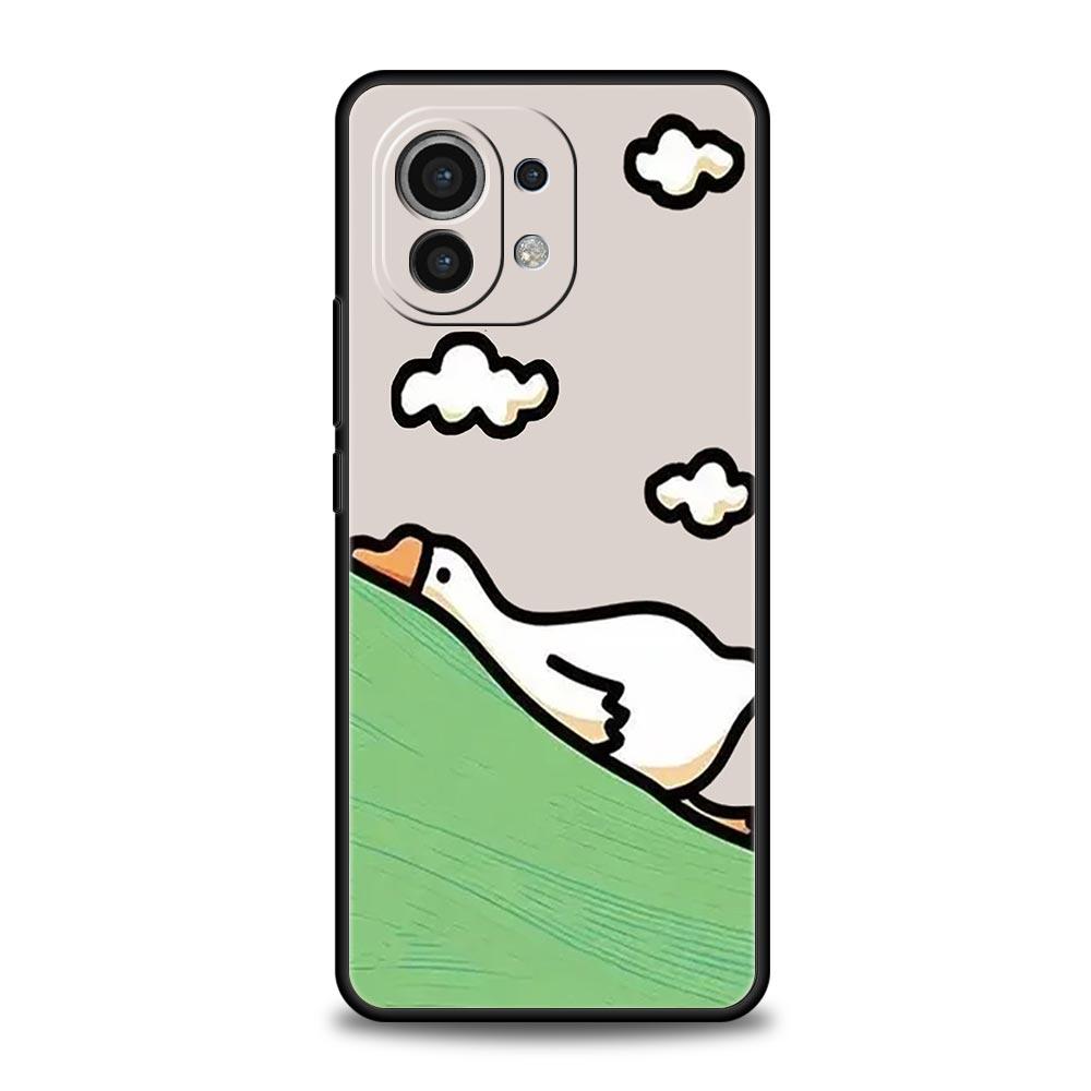 Phone Case For Xiaomi Mi 15 14 14T 13T 12T Pro 12 13 11 Lite 5G 11T X6 X5 Pro Soft TPU Cover Cute Cartoon Duck