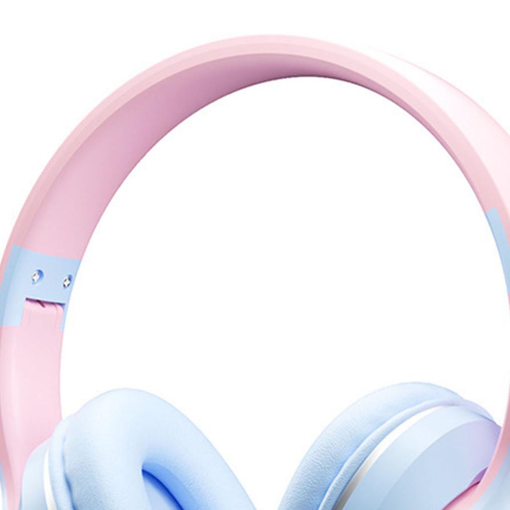 Kabelloses Gaming-Headset Gradient BT5.2 Verbindung Weiche Ohrpolster Bunte Lichter Gaming-Headset für Desktop Laptop Blau