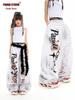Panda Storm Meisjes Retro Verweerde Jazz Hiphop Joggingbroek - Casual Streetdance Performance Broek