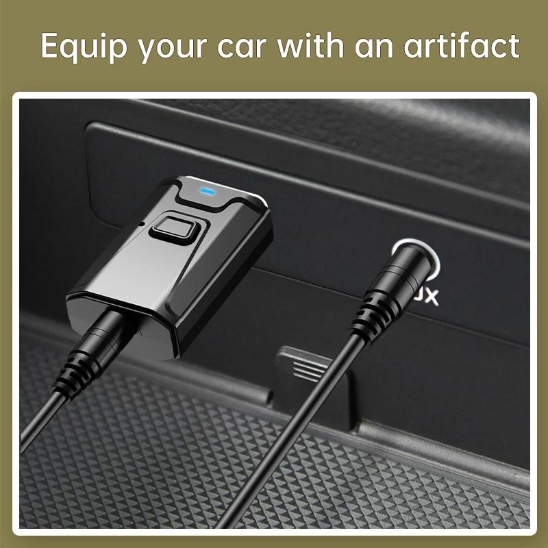 USB Bluetooth 5.0 Transmitter Receiver Mic 3 In 1 EDR Adapter Dongle 3.5mm AUX for TV PC Headphones Home Stereo Car HIFI Audio