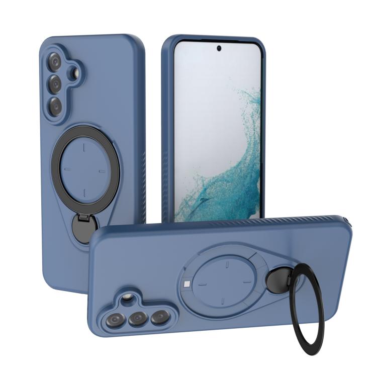 Ring Shield MagSafe TPU Phone Case With 360° Rotating Ring Holder Anti‑Fingerprint For Samsung Galaxy A17 5G